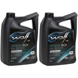 10L 10 Liter WOLF OFFICIALTECH 0W-20 FXFE Motor&ouml;l &Ouml;l Ford WSS-M2C954-A1