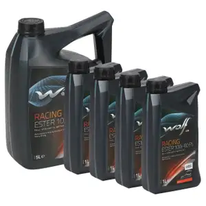 9L 9 Liter WOLF RACING ESTER 10W-60 FS Motor&ouml;l API SN BMW M-SERIES FORD PORSCHE