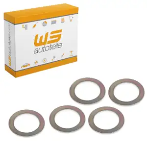 5x Einstellscheibe Ausgleichsscheibe Nockenwelle f&uuml;r PORSCHE 90110556100