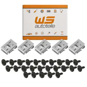 25x Torx Schraube + 10x Blechmutter Radkasten Unterfahrschutz f&uuml;r AUDI SEAT SKODA VW