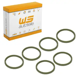 6x Dichtung Ansaugkr&uuml;mmer f&uuml;r PORSCHE 964 3.6 Carrera ab 1992 993 99311071301