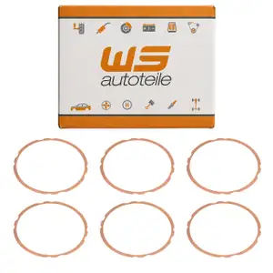 6x Dichtung Zylinderlaufbuchse 0,5MM f&uuml;r PORSCHE 911 3.0 3.2 3.3 93010419401