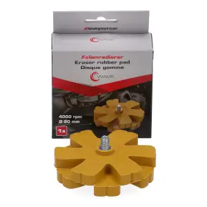 Folienradierer Radierscheibe Aufkleber Zierstreifen Entferner &Oslash; 90 mm max. 4000 rpm