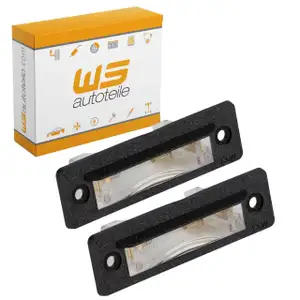 2x License Plate Light + C5W Bulb for PORSCHE 928 5.0 S 5.4 GTS 96463162001 01C
