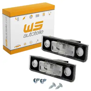 2x Kennzeichenleuchte f&uuml;r SKODA Octavia II 1Z Roomster 5J bis 09.2008