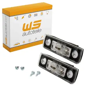 2x Kennzeichenleuchte für SKODA OCTAVIA (1Z) + COMBI ab 11.2008 ROOMSTER (5J)