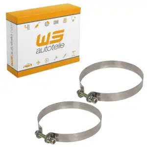 2x Auspuffschelle Spannband Endschalld&auml;mpfer f&uuml;r PORSCHE 911 K-Jetronic 65-83 90111115704