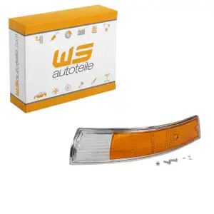 Blinker Blinkerglas mit Chromrand für PORSCHE 911 1965-1973 vorne links 91163192103