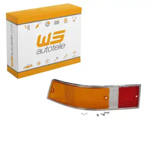 R&uuml;cklichtglas CHROM EU-Version f&uuml;r PORSCHE 911 1969-1973 912 912E links 91163192303