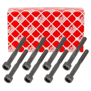 8x febi 100729 Camshaft bearing bolt M6x54 for VW Touareg T5 2.5 TDI 038103714G