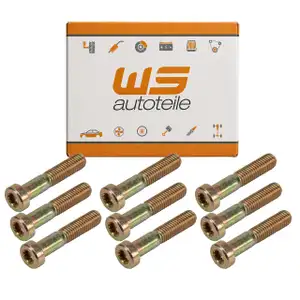 9x Schraube M8x40 Schwungscheibe f&uuml;r PORSCHE 964 993 996 997 968 99951001501
