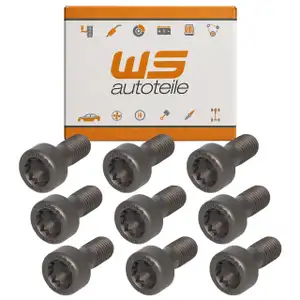 9x Schraube M10x1,25x24 Schwungscheibe f&uuml;r PORSCHE 964 993 996 997 928 92810215102