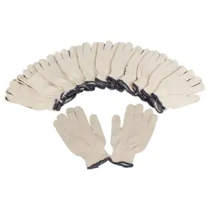 Work Gloves - Cotton, Textured, Size 10 / XL (12 pairs)