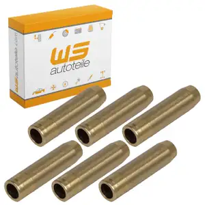 6x AUSLASSVENTIL Ventilf&uuml;hrung STD f&uuml;r PORSCHE 964 Carrera / RS + Turbo / S 96410432100