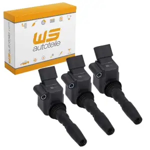 3x Z&uuml;ndspule f&uuml;r VW Golf 7 8 Polo 5 6 T-Roc Touran Up A1 A3 8V 8Y Q2 1.0 TSI 04C905110L