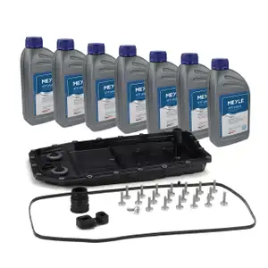 Getriebe&ouml;lwanne + 7L MEYLE Getriebe&ouml;l f&uuml;r BMW E90-93 E60 E61 E63 E64 X3 X5 X6 6HP26 6HP28