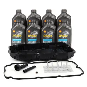 Hydraulikfilter + Dichtung + 8L SHELL Automatikgetriebeöl für MERCEDES 9-Gang 236.17