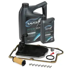 Transmission Filter Kit + 6L WOLF Transmission Fluid MB 236.21 for MERCEDES W176 W177 7G-DCT 724.0
