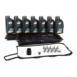 Getriebe&ouml;lwanne + 7L FUCHS Getriebe&ouml;l f&uuml;r BMW F30 G20/21 330e G30/31 520e 530e X3 X5 8HP75