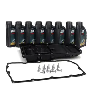 Getriebe&ouml;lwanne 7-Gang Automatik + 8L FUCHS FFL-3 Getriebe&ouml;l f&uuml;r PORSCHE Panamera (970)