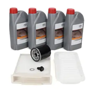 Filter set + 4L ORIGINAL 5W-30 engine oil for TOYOTA Aygo (_B1_) 1.0 68 hp