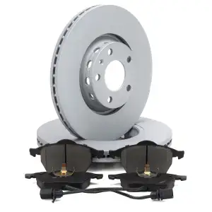 Bremsscheiben + Bremsbel&auml;ge + Sensor f&uuml;r AUDI A4 B6 B7 A6 C5 VW Passat B5.5 1LF/1LT vorne
