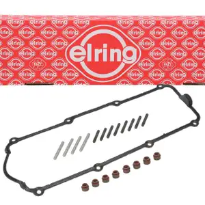 Ventildeckeldichtung + Bolzen + ELRING Schaftdichtungen f&uuml;r VW Golf 3 Passat T4 1.8 2.0