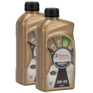 2L 2 Liter TOTAL Motor&ouml;l &Ouml;l QUARTZ INEO XTRA FIRST 0W-20 0W20 PSA B71 2010