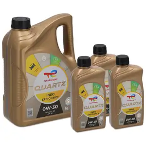 8L 8 Liter TOTAL QUARTZ INEO EFFICIENCY 0W-30 Motor&ouml;l f&uuml;r BMW LL-04 LL-19FE LL-12FE