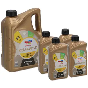 9L 9 Liter TOTAL QUARTZ INEO EFFICIENCY 0W-30 Motor&ouml;l f&uuml;r BMW LL-04 LL-19FE LL-12FE
