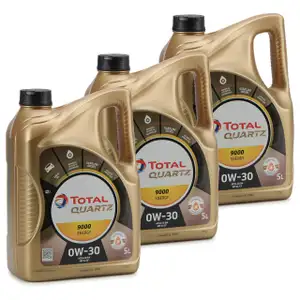 15L 15 Liter TOTAL QUARTZ 9000 ENERGY 0W-30 Motor&ouml;l MB 229.5 VW 502/505.00 VCC95200356