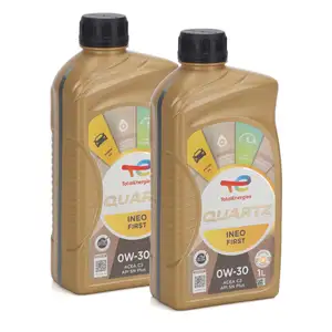 2L 2 Liter TOTAL QUARTZ INEO FIRST 0W-30 Motor&ouml;l &Ouml;l ACEA C2 PSA B71 2312/2302