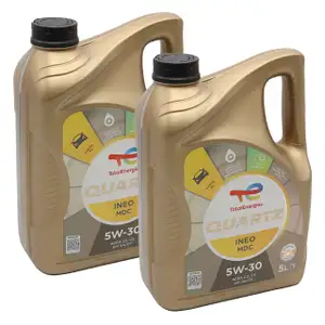10L 10 Liter TOTAL QUARTZ INEO MDC 5W-30 Motoröl Öl für MB 229.52 Dexos2 Opel OV0401547D30