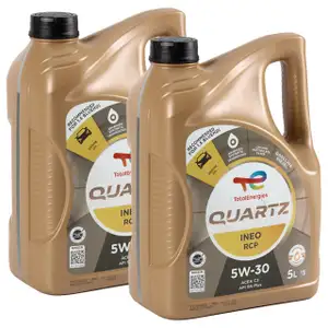 10L 10 Liter TOTAL QUARTZ INEO RCP 5W-30 Motor&ouml;l f&uuml;r Stellantis FPW9.55535/03 PSA B71 2290