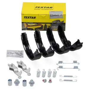 TEXTAR Bremsbacken + Federn + Nachsteller Satz f&uuml;r MERCEDES W212 S212 C218 X218 X204