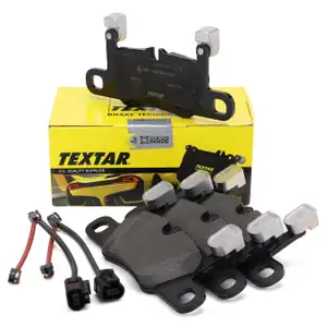 TEXTAR 2569103 Bremsbeläge + Warnkontakt für PORSCHE 992 3.0 Carrera / S PR-2EB hinten