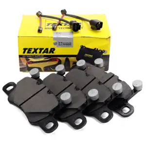 TEXTAR 2217701 Bremsbel&auml;ge + Warnkontakt f&uuml;r PORSCHE 718 CAYMAN (982) 4.0 GT4 RS hinten