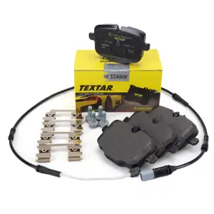 TEXTAR 2470303 Bremsbel&auml;ge + Warnkontaktsensor f&uuml;r BMW 5er F10 M5 6er F12 F13 F06 hinten