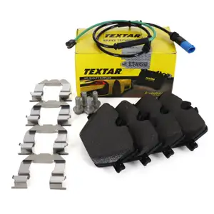 TEXTAR 2147401 Bremsbeläge + Warnsensor für BMW 3er G20 G21 4er G22 G23 G26 Z4 G29 hinten