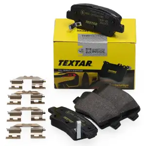 TEXTAR 2533701 Bremsbel&auml;ge f&uuml;r HYUNDAI i10 i20 i30 KIA Cee'D Optima Rio Sportage hinten