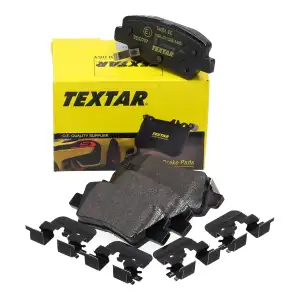TEXTAR 2533707 Bremsbel&auml;ge f&uuml;r KIA Cerato 3 4 Optima Soul 2 Niro 1 HYUNDAI i30 Kona hinten