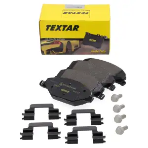 TEXTAR 2568101 Bremsbel&auml;ge Bremsbelagsatz Bremskl&ouml;tze f&uuml;r SKODA Fabia 3 PR-1ZE vorne