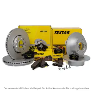 TEXTAR Bremsscheiben + Bremsbel&auml;ge f&uuml;r OPEL Astra G 1.2-1.6 16V 1.7D 4-Loch vorne + hinten
