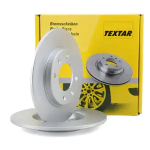TEXTAR 92055003 Bremsscheiben Satz f&uuml;r CITROEN Saxo Xsara ZX PEUGEOT 106 206 306 hinten