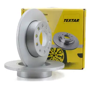 TEXTAR 92121103 Bremsscheiben Satz für AUDI A3 VW Caddy Golf 5 6 Jetta Touran hinten