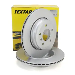 TEXTAR 92122703 Brake Disc Set for BMW 5 Series E60, E61 (520-530i, 520-530d) and E63 (630i) &ndash; Rear