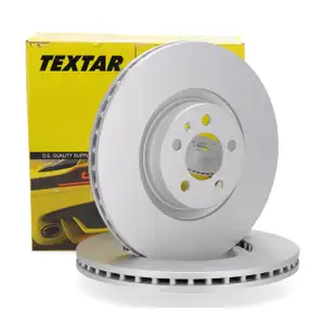 TEXTAR 92303303 Bremsscheiben Satz f&uuml;r VW Polo 6 1.5 TSI 2.0 GTI PR-1ZB vorne 2Q0615301N