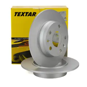 TEXTAR Bremsscheiben Satz &Oslash; 260mm f&uuml;r RENAULT Megane 4 Captur 2 NISSAN Juke 2 hinten
