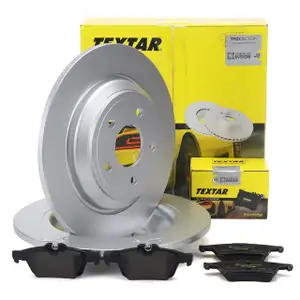 TEXTAR Bremsen Set Bremsscheiben + Bremsbel&auml;ge f&uuml;r FORD Focus 3 MK3 bis 01.2016 hinten