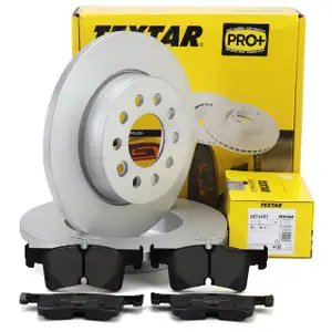 TEXTAR Bremsen Set Bremsscheiben + Bremsbel&auml;ge f&uuml;r VW Multivan T7 hinten